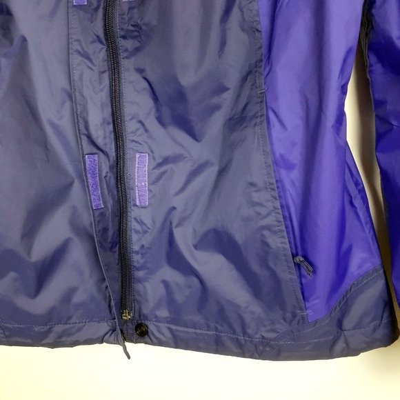 Columbia Waterproof Omnitech Rain Jacket. Size S. Purple/blue Full zip. Hood - Picture 4 of 12